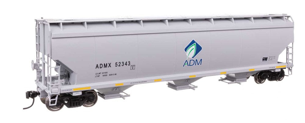 Walthers Mainline 910-7739 HO 60' NSC 5150 3-Bay Covered Hopper - Ready to Run -- Archer-Daniels-Midland #52343