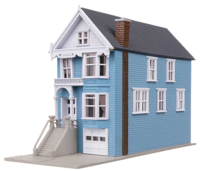 Walthers Trainline 931-1053 N Painted Lady House Victorian House -- Kit - 4.29 x 10.64 x 6.83cm