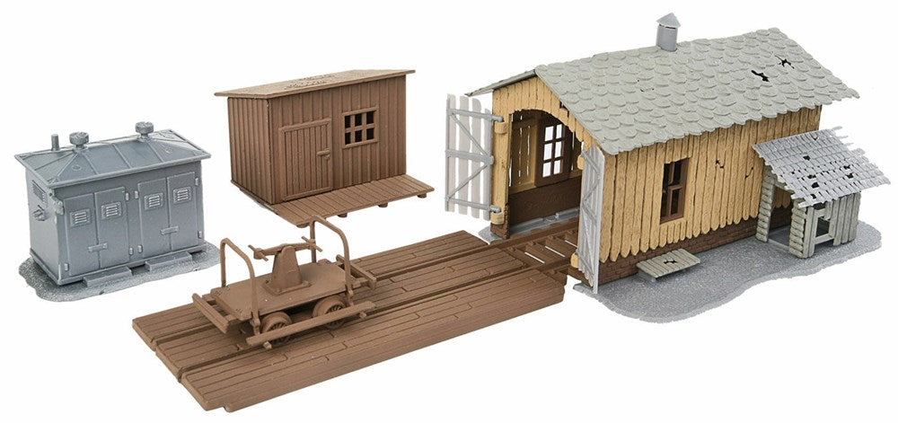 Walthers Trainline 931-909 HO Trackside Tool Buildings Kit