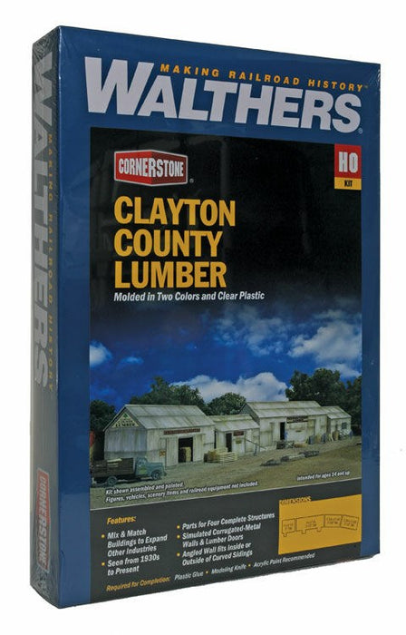 Walthers Cornerstone 933-2911 HO Clayton County Lumber Kit