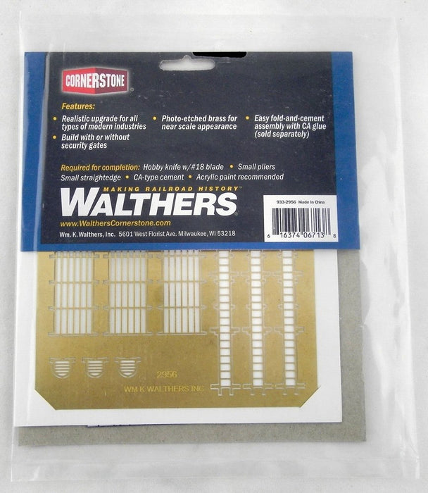 Walthers Cornerstone 933-2956 HO Photo-Etched Kit -- Cage Ladders & Safety Cages