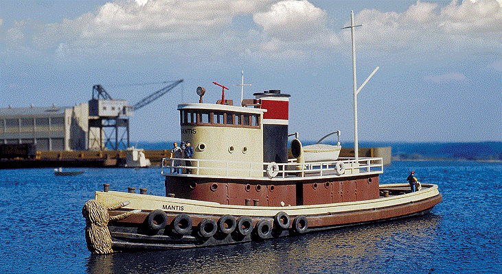 Walthers Cornerstone 933-3153 HO Railroad Tugboat -- Kit - 32 x 8.7 x 9.6cm