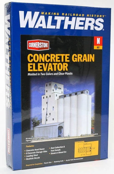 Walthers Cornerstone 933-3225 N ADM(R) Grain Elevator -- Kit - 14.9 x 22.5 x 22.8cm