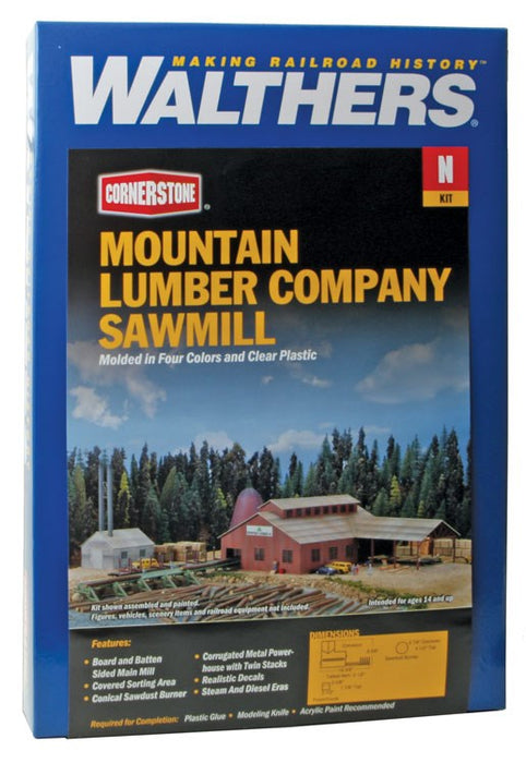 Walthers Cornerstone 933-3236 N Mountain Lumber Company Sawmill -- Kit
