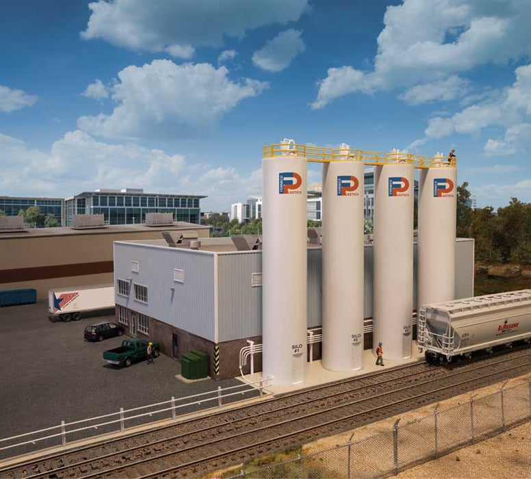 Walthers Cornerstone 933-4145 HO Plastic Pellet Plant -- Kit