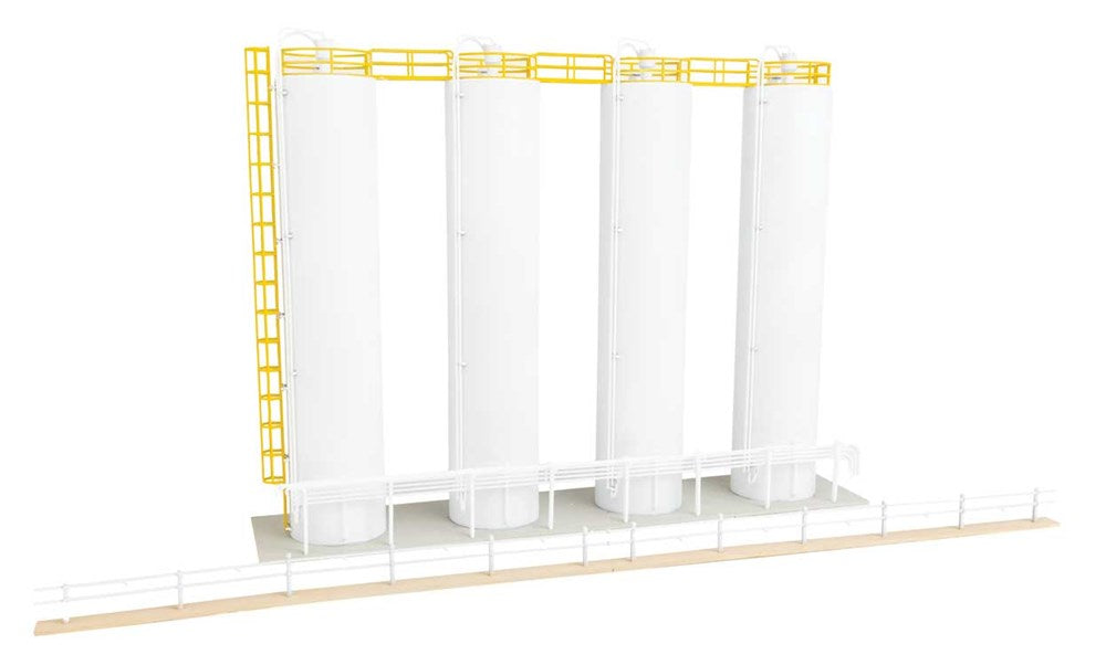 Walthers Cornerstone 933-4146 HO Plastic Pellet Plant Background Building -- Kit