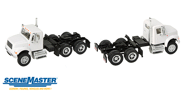 Walthers SceneMaster 949-11180 HO International(R) 4900 Dual-Axle Semi Tractor Only - Assembled -- White