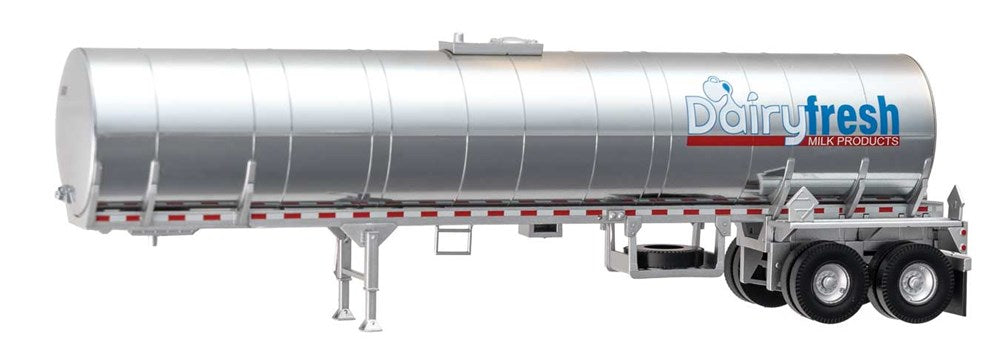 Walthers SceneMaster 949-12353 HO Food Grade Tank Trailer - Assembled -- Dairy Fresh Milk Products