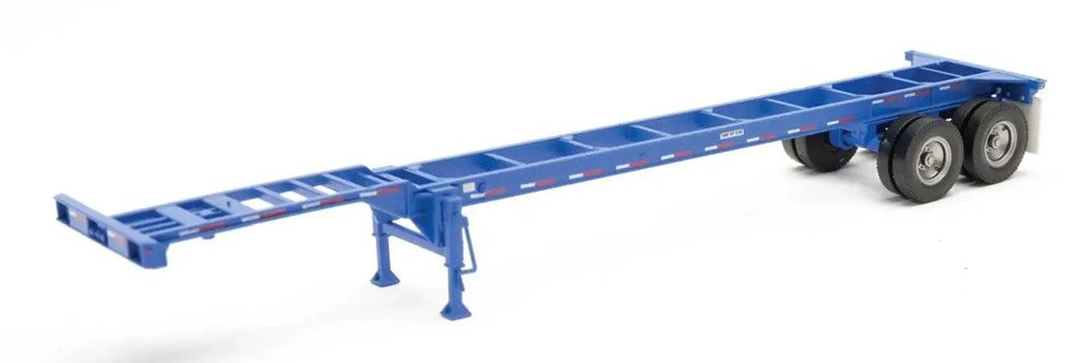 Walthers SceneMaster 949-4551 HO 40' Container Chassis (2-pack) - Blue