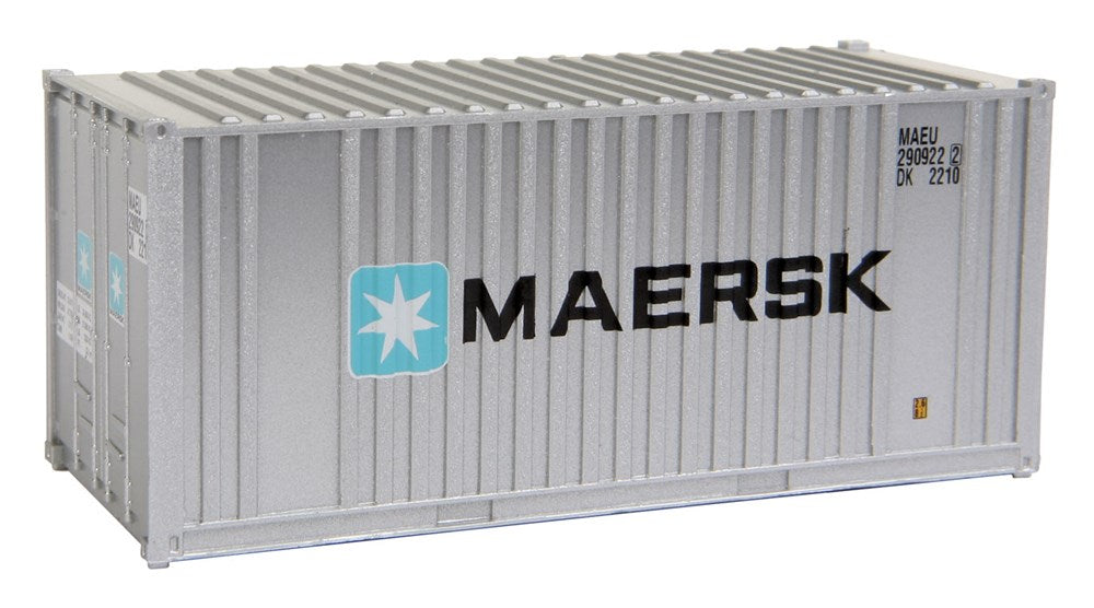 Walthers SceneMaster 949-8001 HO 20' Corrugated Container with Flat Panel - Assembled -- Maersk