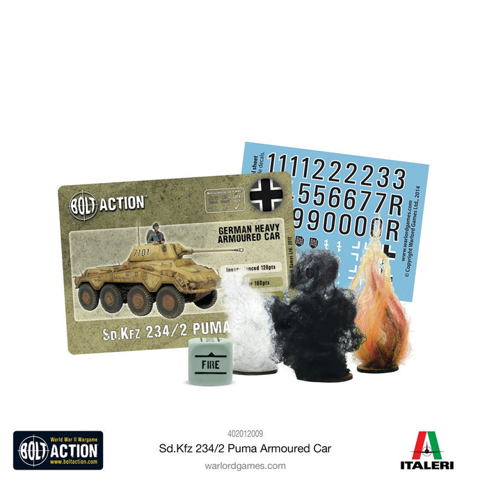 Bolt Action Puma Sd.Kfz 234/2 Armoured Car