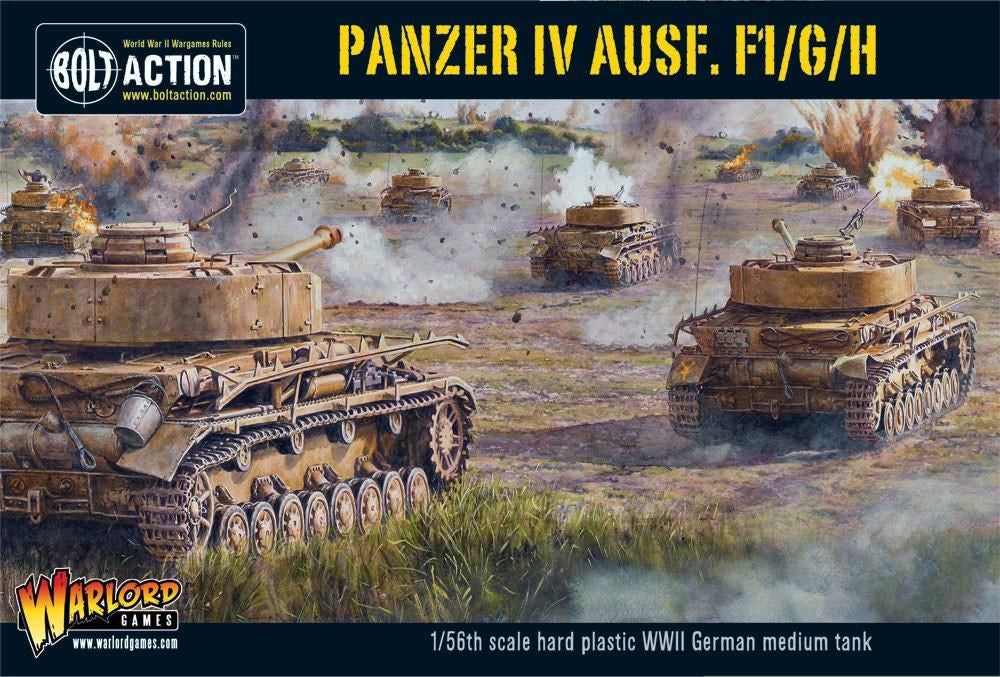 Bolt Action Panzer IV Ausf. F1/G/H - WWII German medium tank (Plastic)