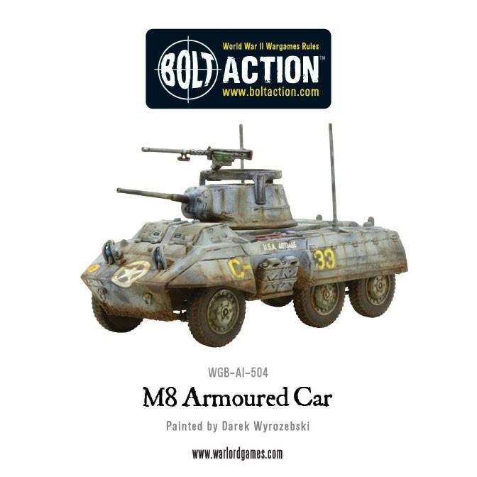 Bolt Action M8/M20 Greyhound Scout Car (Plastic)