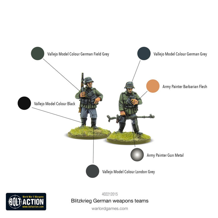 Bolt Action Blitzkrieg German Weapons Teams