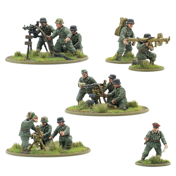 Bolt Action 3: German Heer Heavy Weapons Platoon (Plastic)