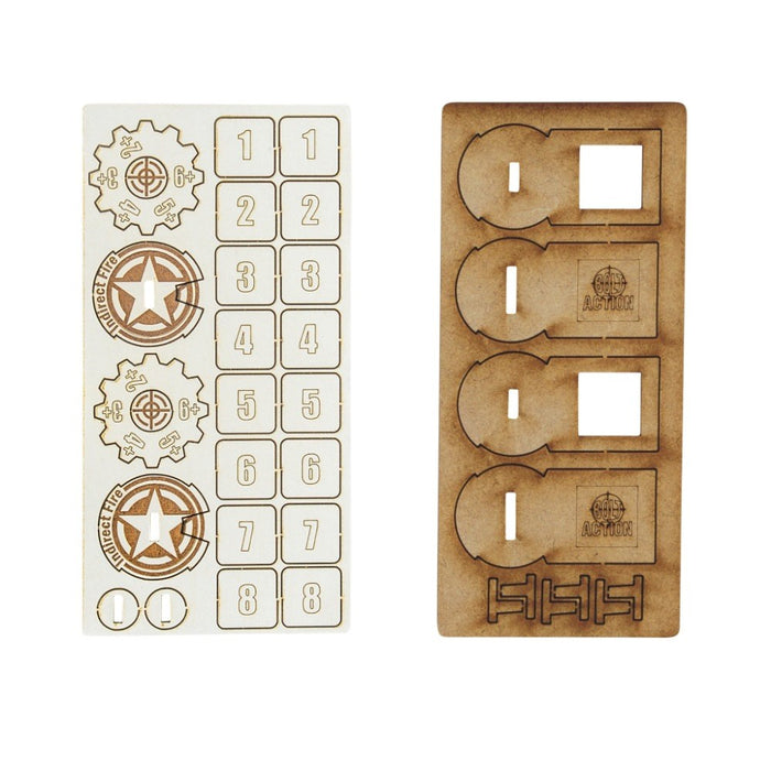 Bolt Action 3: Bolt Action MDF Artillery Zeroing In Markers- USA