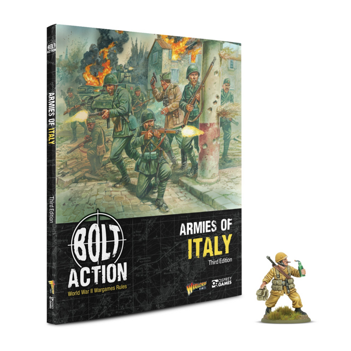 Bolt Action 3: Armies of Italy (2026) with book figure
