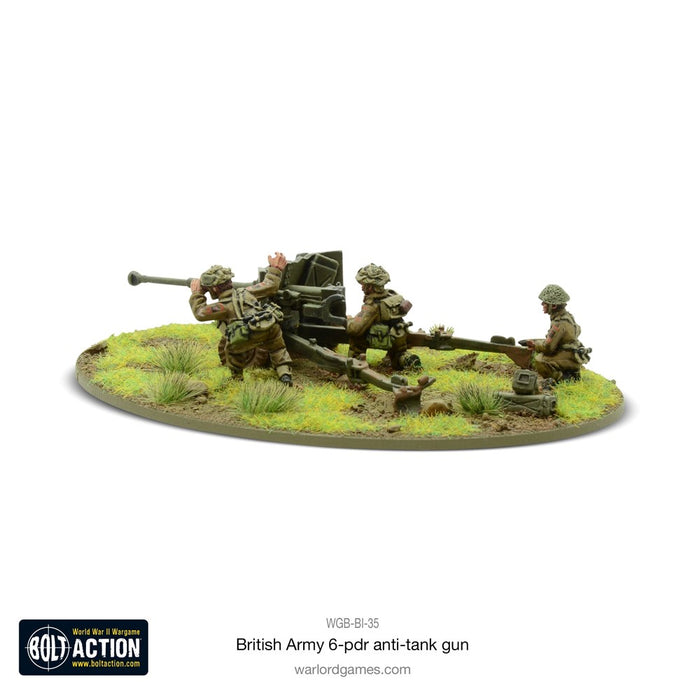 Bolt Action British Army 6 Pounder Anti Tank Gun