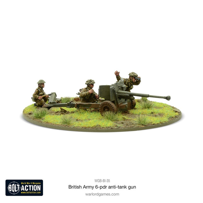 Bolt Action British Army 6 Pounder Anti Tank Gun