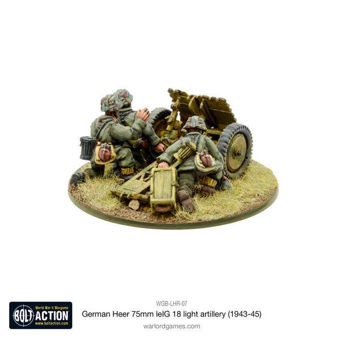 Bolt Action German Army 75mm LEiG 18 Artillery