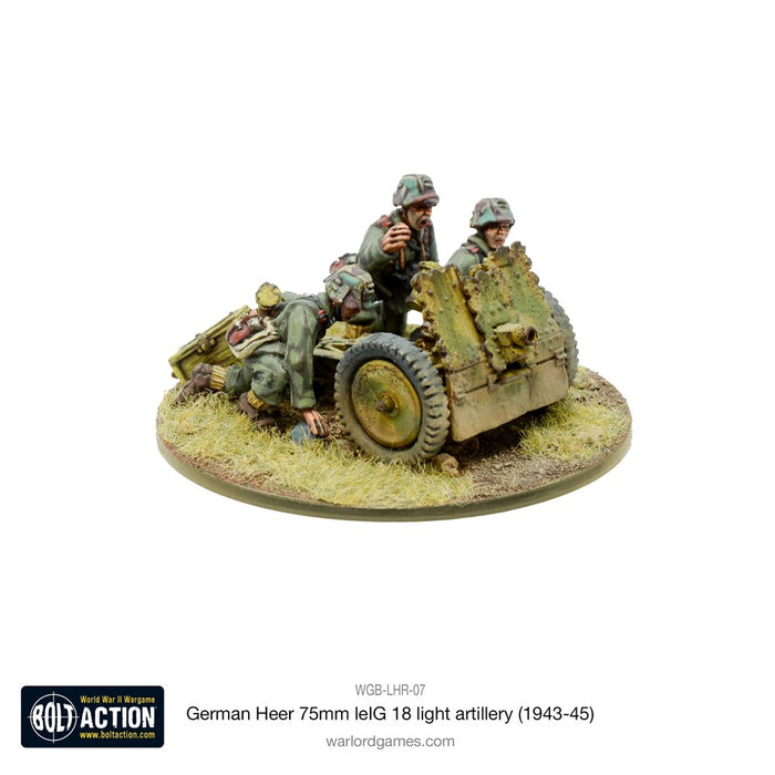 Bolt Action German Army 75mm LEiG 18 Artillery