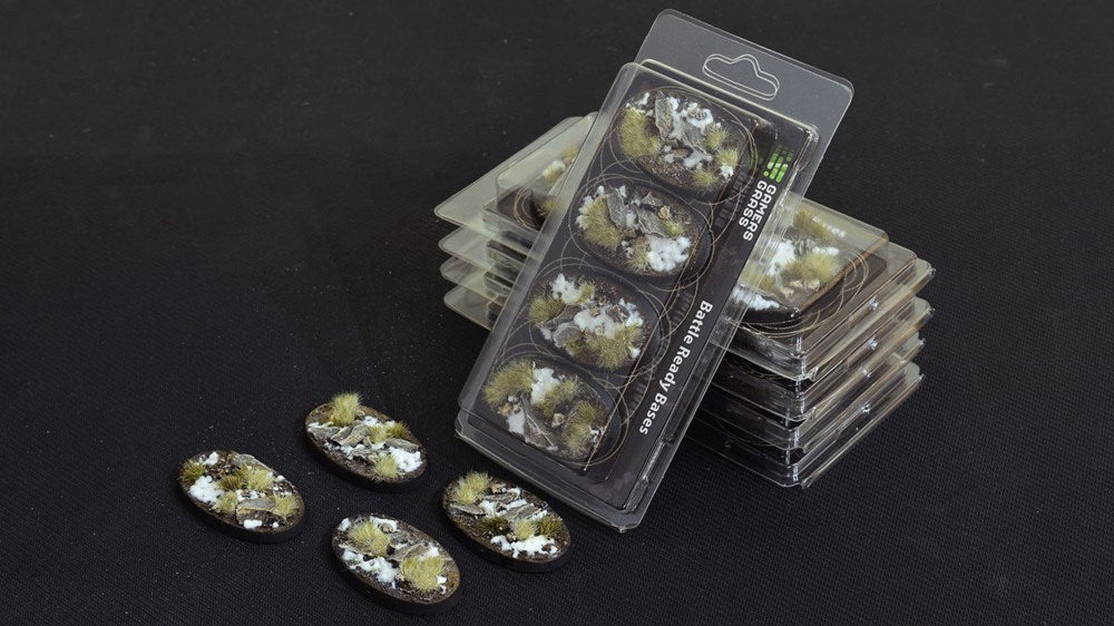 Gamers Grass Winter Bases - Oval 60mm (x4)