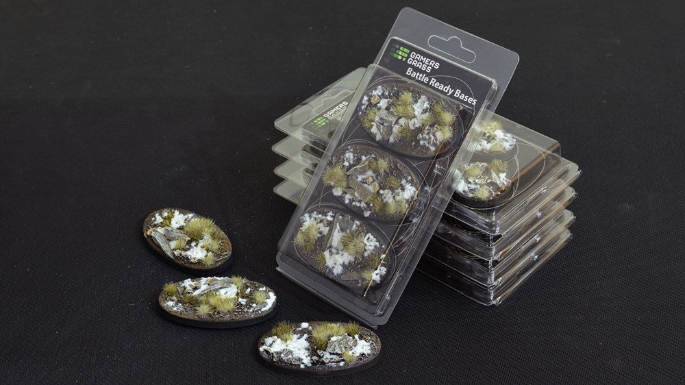 Gamers Grass Winter Bases - Oval 75mm (x3)