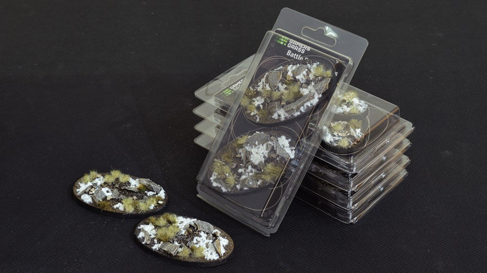 Gamers Grass Winter Bases - Oval 90mm (x2)