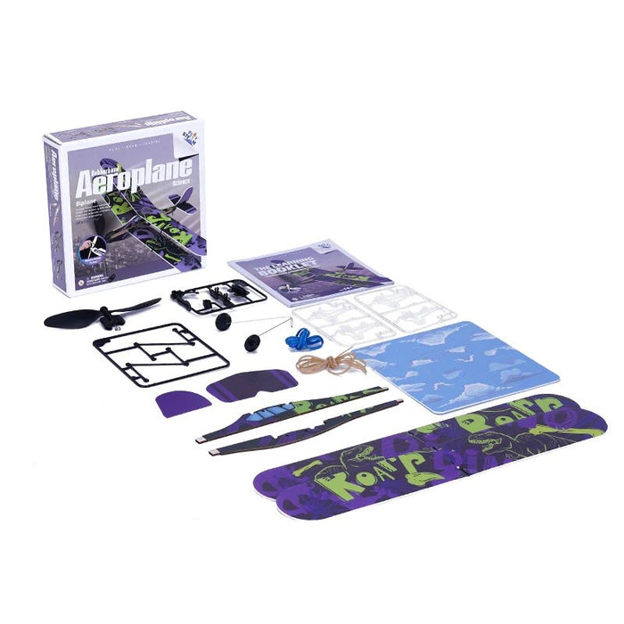 PlaySTEM XP04201A Rubber Band Aeroplane Science - Biplane