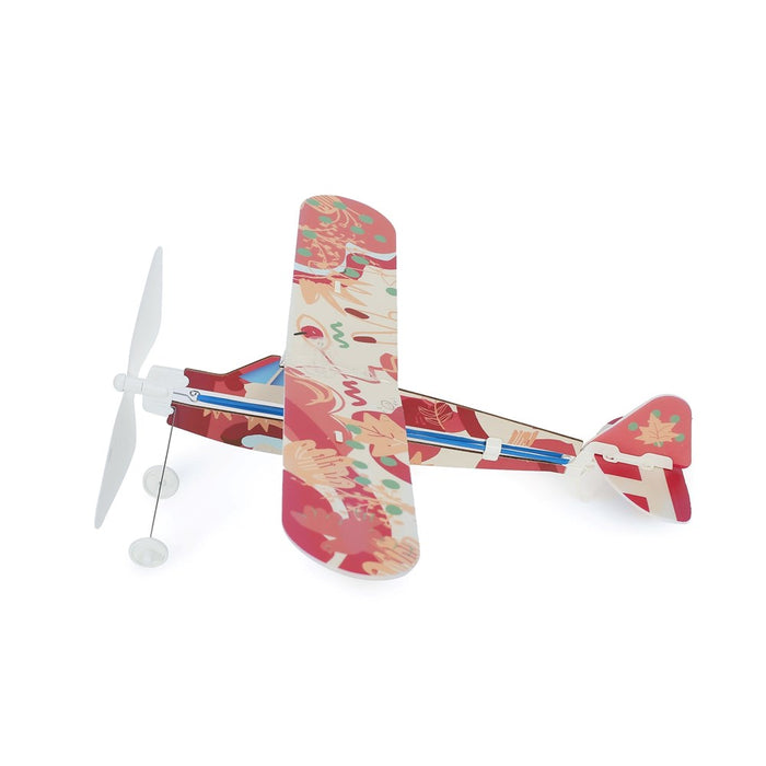 PlaySTEM XP04201C Rubber Band Aeroplane Science - High Wing