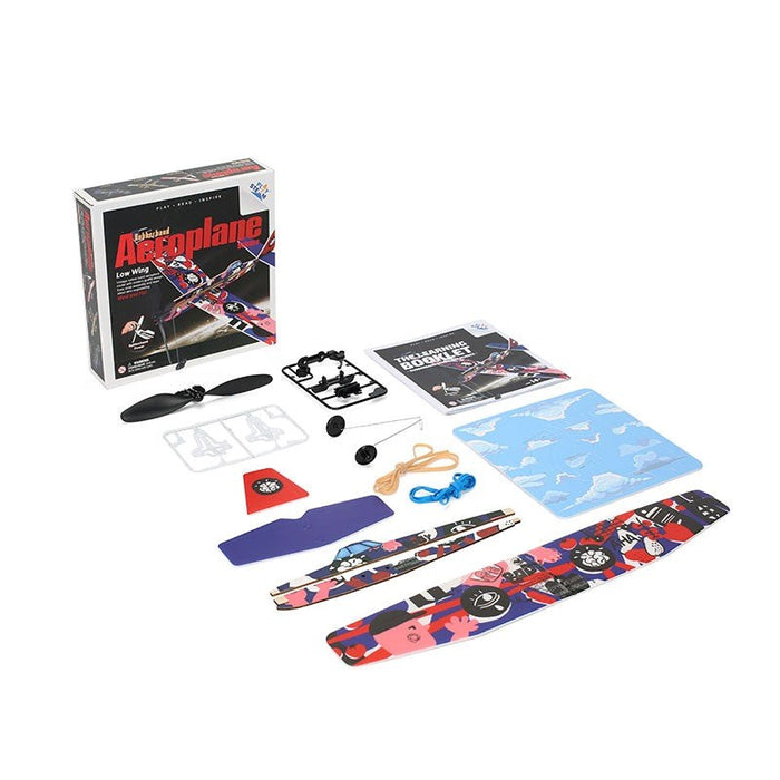 PlaySTEM XP04201D  Rubber Band Aeroplane Science - Low Wing