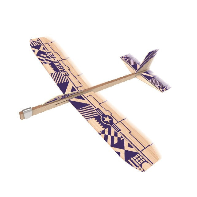 PlaySTEM XP05601 Eagle Jet - 12" Hand Launch Balsa Glider
