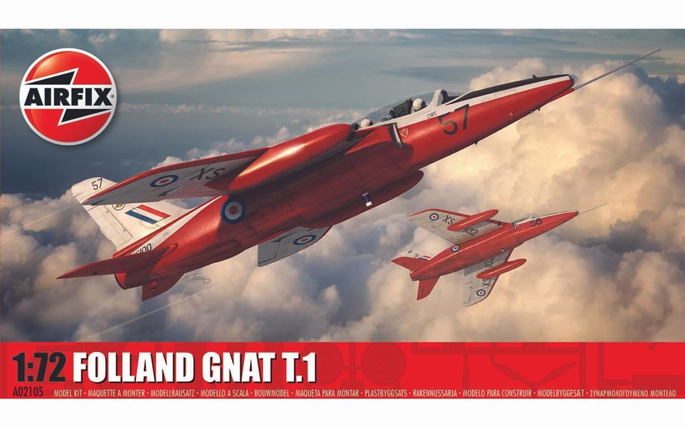 Airfix A02105 1:72 Folland Gnat T.1