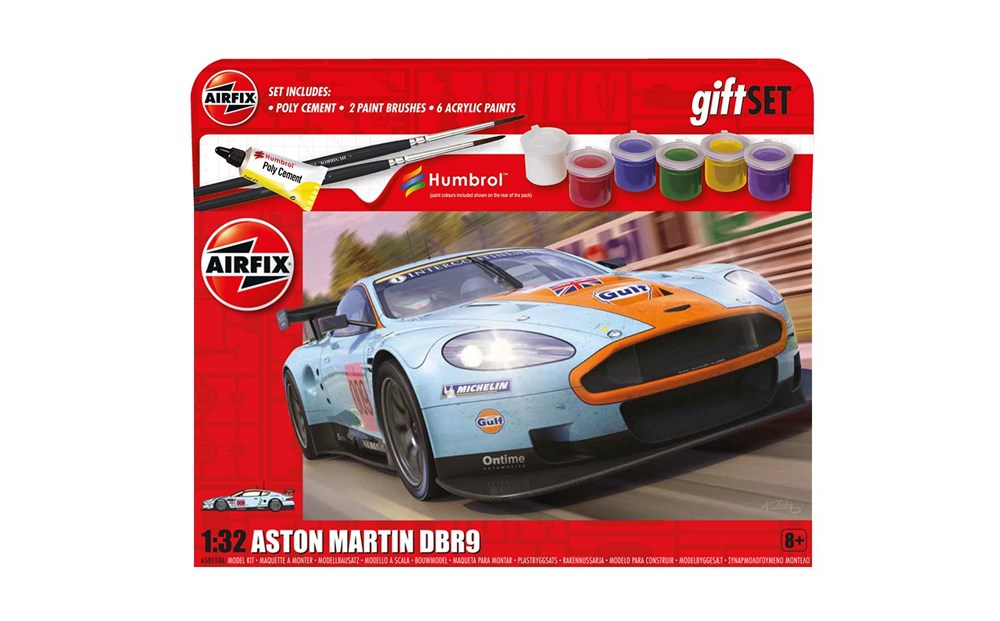 Airfix A50110A 1:32 Hanging Gift Set - Aston Martin DBR9 - Potentially Faulty Paints/Glue (No guarantee on paint - Sold AS-IS)