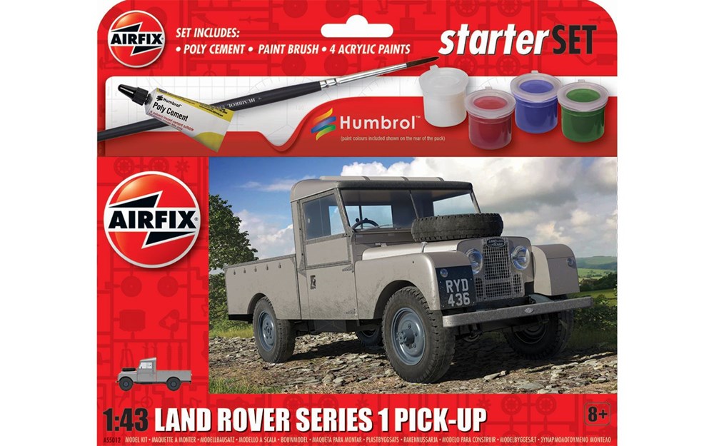 Airfix A55012 1:43 Land Rover Series 1 - Potentially Faulty Paints/Glue (No guarantee on paint - Sold AS-IS)