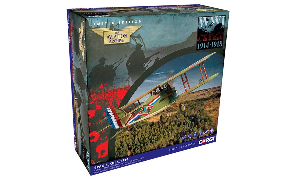 Corgi AA37910 1:48 SPAD S.XIII, S.7714, Captain Robert Soubiran