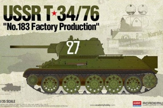 Academy 13505 1:35 USSR T-34/76 No.183 Factory Production