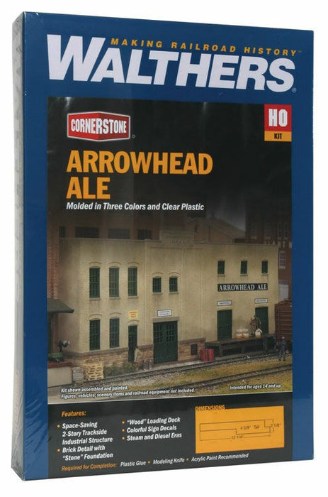 Walthers Cornerstone 933-3193 HO Arrowhead Ale Background Building Kit