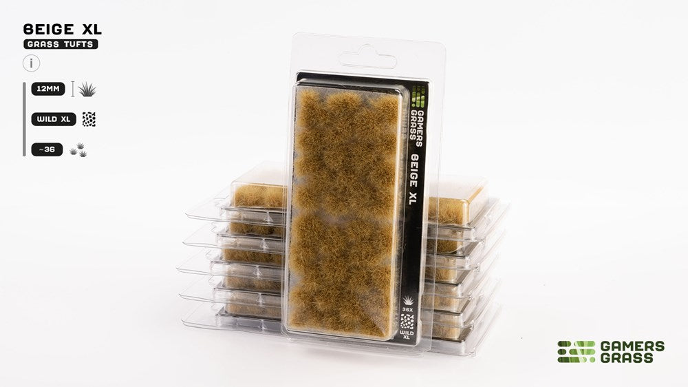 Gamers Grass 12mm Beige XL Tufts - Wild