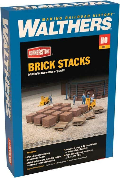Walthers Cornerstone 933-4103 HO Brick Stacks Kit