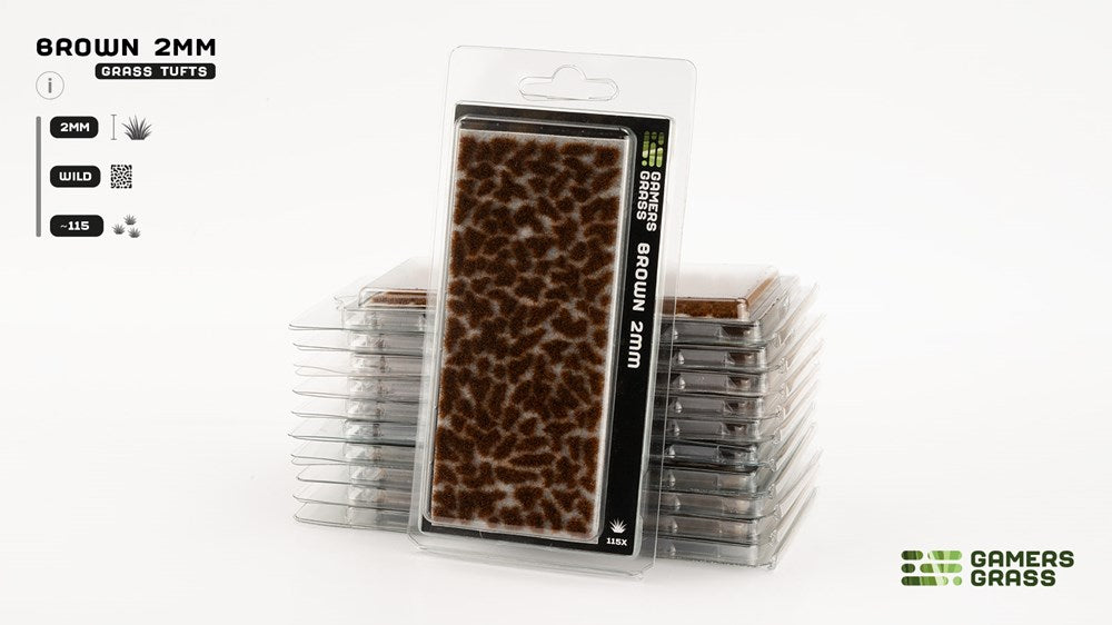 Gamers Grass 2mm Brown Tufts - Wild