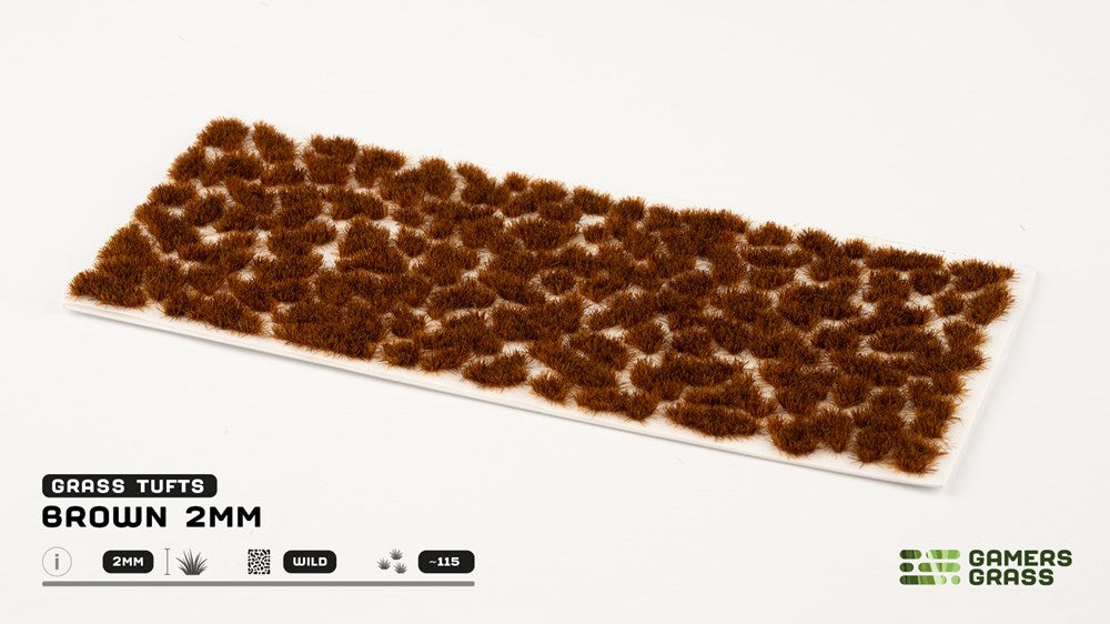 Gamers Grass 2mm Brown Tufts - Wild