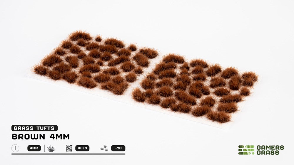 Gamers Grass 4mm Brown Tufts - Wild
