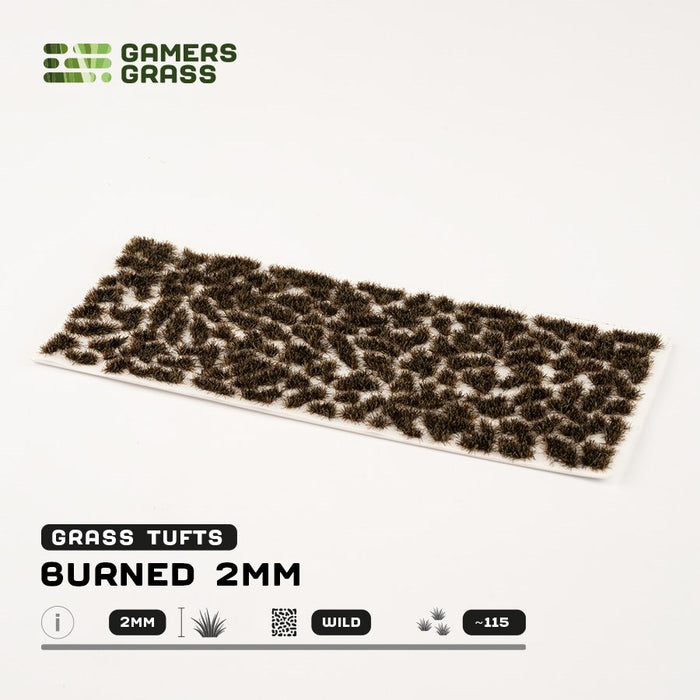 Gamers Grass 2mm Burned Tufts - Wild