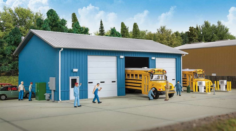 Walthers Cornerstone 933-3360 HO Bus Maintenance Garage Kit