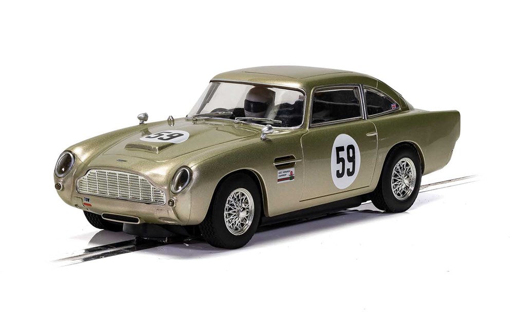 Scalextric C4166 Aston Martin DB5 - White Gold - AMOC Brands Hatch 2019