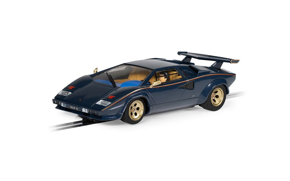 Scalextric C4411 Lamborghini Countach - Blue + Gold