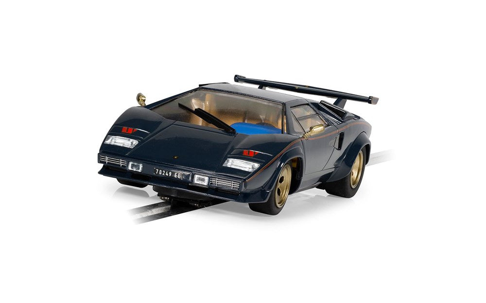 Scalextric C4411 Lamborghini Countach - Blue + Gold