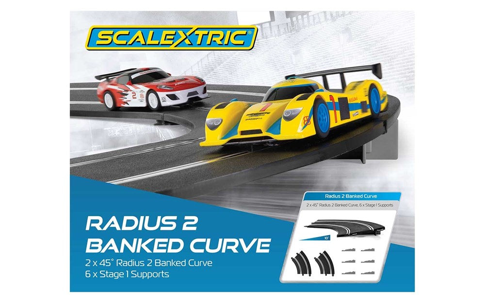 Scalextric C8296 Radius 2 Banked Curve 45 degree x 2