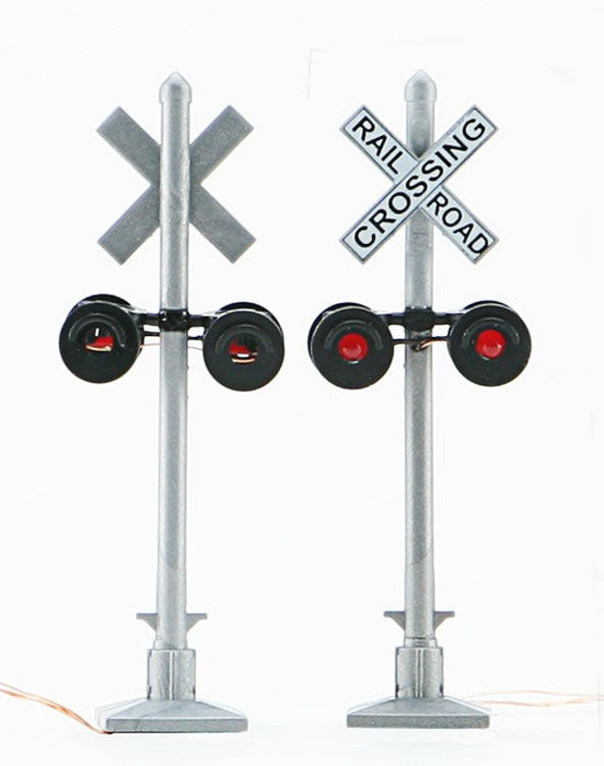Walthers SceneMaster 949-4333 Crossing Flashers - Set of 2 Working Signals (Use with Crossing Signal Controller)